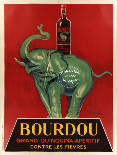 PUB BOURDOU ApéRITIF Rflln-POSTER/REPRODUCTION d1 AFFICHE VINTAGE