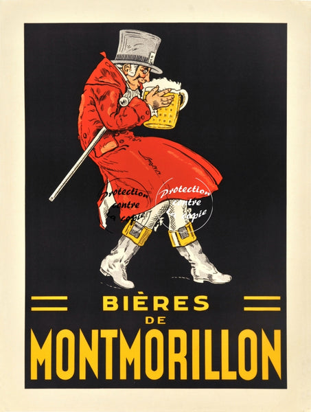 PUB MONTMORILLON BièRES Rfwnu-POSTER/REPRODUCTION d1 AFFICHE VINTAGE