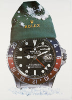 PUB ROLEX MONTRE NEIGE-POSTER/REPRODUCTION d1 AFFICHE VINTAGE