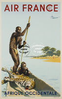 AIRLINES AFRIQUE Rfezi-POSTER/REPRODUCTION d1 AFFICHE VINTAGE