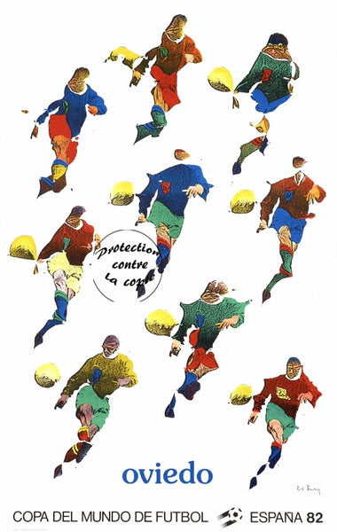 OVIEDO FOOT ESPAGNE 82 Rfbfl-POSTER/REPRODUCTION d1 AFFICHE VINTAGE