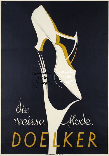 PUB DOELKER CHAUSSURES Rfqml-POSTER/REPRODUCTION d1 AFFICHE VINTAGE