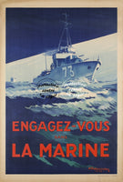 ARMéE MARINE ENGAGEZ VOUS Rfruz-POSTER/REPRODUCTION d1 AFFICHE VINTAGE