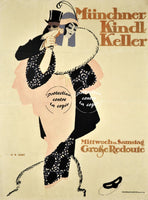 PUB MÜNCHNER KINDL KELLER Rfkwl-POSTER/REPRODUCTION d1 AFFICHE VINTAGE