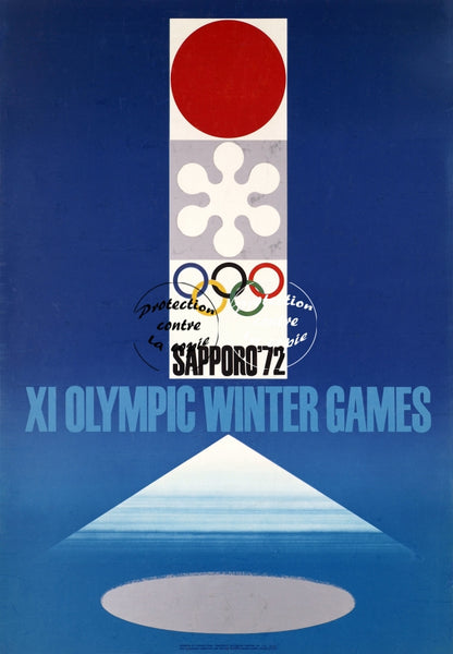 SPORT OLYMPIC GAMES SAPPORO 1972 Rjzw-POSTER/REPRODUCTION d1 AFFICHE VINTAGE