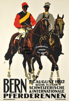 SPORT BERN CHEVAUX 1932 Rfwwf-POSTER/REPRODUCTION d1 AFFICHE VINTAGE