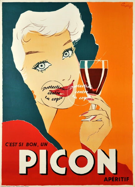 PUB PICON ApéRITIF Rfnqz-POSTER/REPRODUCTION d1 AFFICHE VINTAGE