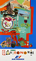 AIRLINES GASTRONOMIE Rgzr-POSTER/REPRODUCTION d1 AFFICHE VINTAGE