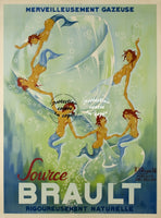 PUB BRAULT EAU SOURCE Rfmoq-POSTER/REPRODUCTION d1 AFFICHE VINTAGE
