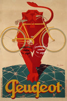 PEUGEOT VéLO/CYCLES Rfzco-POSTER/REPRODUCTION d1 AFFICHE VINTAGE