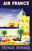 AIRLINES RIVIERA Rfwlu-POSTER/REPRODUCTION d1 AFFICHE VINTAGE