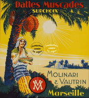 PUB MOLINARI VAUTRIN DATTES Rfihz-POSTER/REPRODUCTION d1 AFFICHE VINTAGE
