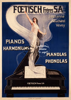 PUB FOETISCH PIANO Rfjap-POSTER/REPRODUCTION d1 AFFICHE VINTAGE