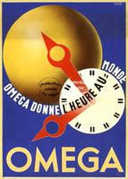 PUB OméGA MONTRE Rfzwv-POSTER/REPRODUCTION d1 AFFICHE VINTAGE