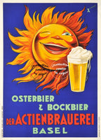 PUB OSTERBIER BOCKBIER Rfsnu-POSTER/REPRODUCTION d1 AFFICHE VINTAGE