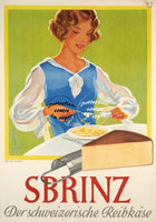 PUB SBRINZ FROMAGE Rfkal-POSTER/REPRODUCTION d1 AFFICHE VINTAGE