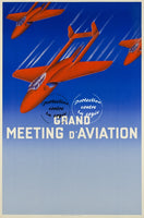 MEETING AVIATION Rfacp-POSTER/REPRODUCTION d1 AFFICHE VINTAGE