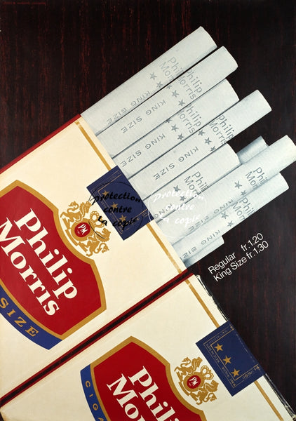 PUB PHILIP MORRIS CIGARETTES Rpsp-POSTER/REPRODUCTION d1 AFFICHE VINTAGE