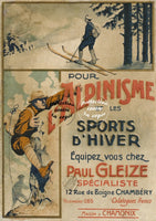 SPORT Paul GLEIZE ALPINISME Rud-POSTER/REPRODUCTION d1 AFFICHE VINTAGE