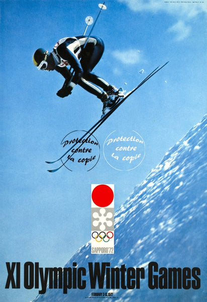 SPORT OLYMPIC GAMES SAPPORO 1972 Rujl-POSTER/REPRODUCTION d1 AFFICHE VINTAGE