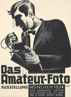 PUBLICITé: 1934 DAS AMATEUR FOTO:POSTER/REPRODUCTION d1 AFFICHE VINTAGE