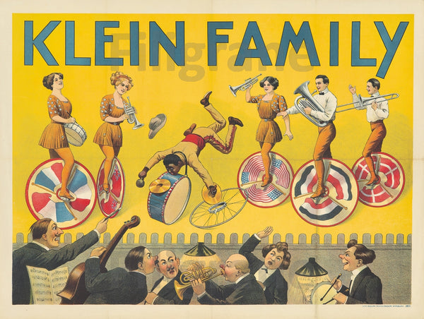 CIRQUE: KLEIN FAMILY Réf236:POSTER/REPRODUCTION d1 AFFICHE VINTAGE