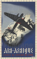 AIRLINES: AIR AFRIQUE Réf1013:POSTER/REPRODUCTION d1 AFFICHE VINTAGE