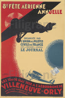 AIRLINES  FÊTE 1932 VILLENEUVE-ORLY POSTER*POSTER/REPRO d1 AFFICHE VINTAGE