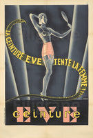 PUB CEINTURE EVE Rf34-POSTER/REPRODUCTION d1 AFFICHE VINTAGE
