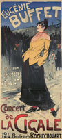 SPECTACLE E. BUFFET la CIGALE R46-POSTER/REPRODUCTION d1 AFFICHE VINTAGE