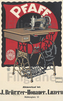 PUB MACHINE COUDRE PFAFF R151-POSTER/REPRODUCTION d1 AFFICHE VINTAGE