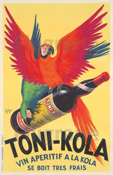 PUB TONI KOLA Rf167-POSTER/REPRODUCTION d1 AFFICHE VINTAGE