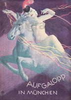 SPECTACLE AUFGALOPP in MÜNCHEN R187-POSTER/REPRODUCTION d1 AFFICHE VINTAGE