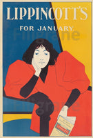 PUB LIPPINCOTT'S Rf206-POSTER/REPRODUCTION d1 AFFICHE VINTAGE