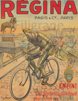 VéLO/CYCLES RéGINA Rf231-POSTER/REPRODUCTION d1 AFFICHE VINTAGE