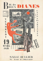 BAL DEUX DIANES 1926 R244-POSTER/REPRODUCTION d1 AFFICHE VINTAGE