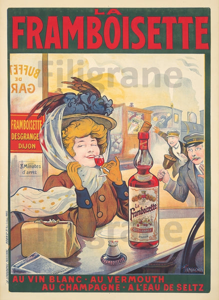 PUB la FRAMBOISETTE Rf263-POSTER/REPRODUCTION d1 AFFICHE VINTAGE