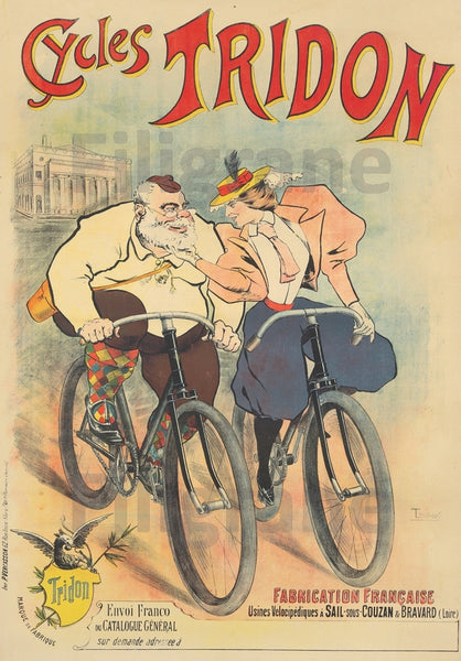 VéLO/CYCLES TRIDON Rf264-POSTER/REPRODUCTION d1 AFFICHE VINTAGE