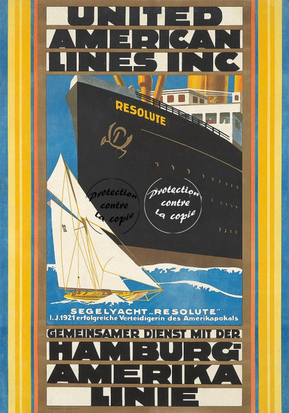 RESOLUTE PAQUEBOT Rf32-POSTER/REPRODUCTION d1 AFFICHE VINTAGE
