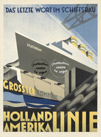 STARENDAM PAQUEBOT Rf71-POSTER/REPRODUCTION d1 AFFICHE VINTAGE