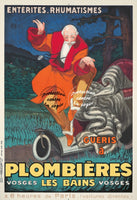 PLOMBIèRES les BAINS Rf75-POSTER/REPRODUCTION d1 AFFICHE VINTAGE