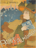 PUB PARIS ALMANACH PRESSE Rud-POSTER/REPRODUCTION d1 AFFICHE VINTAGE