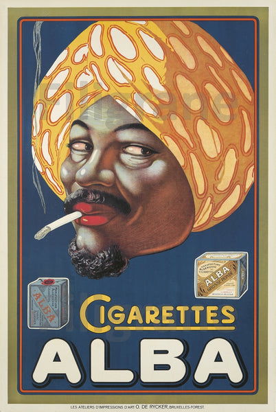 PUB ALBA CIGARETTES Rqnc-POSTER/REPRODUCTION d1 AFFICHE VINTAGE