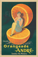 PUB ANDRé ORANGEADE Rsta-POSTER/REPRODUCTION d1 AFFICHE VINTAGE