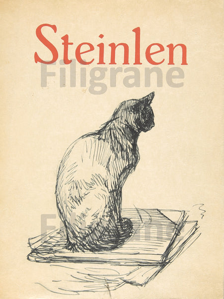 DIVERS STEINLEN CHAT Rvgm-POSTER/REPRODUCTION d1 AFFICHE VINTAGE