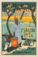 EXPO SALON ANTILLAIS 1924 Rvud-POSTER/REPRODUCTION d1 AFFICHE VINTAGE