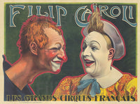 CIRQUE FILIP CAÏROLI CLOWN Riux-POSTER/REPRODUCTION d1 AFFICHE VINTAGE