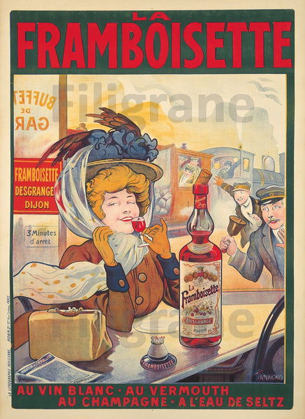 PUB FRAMBOISETTE DESGRANGE Rnqb-POSTER/REPRODUCTION d1 AFFICHE VINTAGE