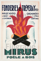 PUB MIRUS PoêLE a BOIS Rbuy-POSTER/REPRODUCTION d1 AFFICHE VINTAGE