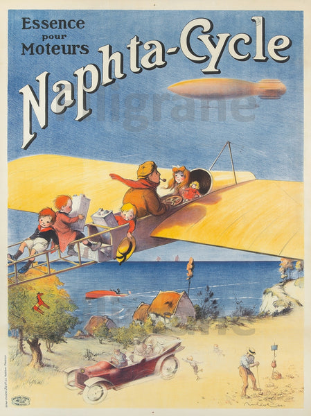 PUB NAPHTA CYCLE ESSENCE Rpvb-POSTER/REPRODUCTION d1 AFFICHE VINTAGE